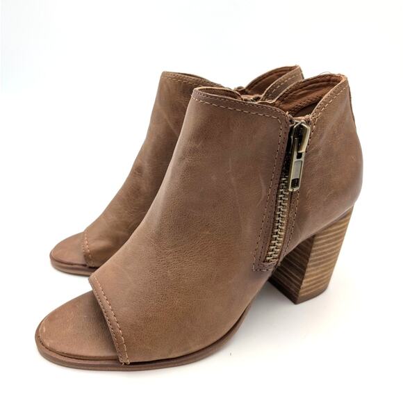 Lucky Brand Shoes - Lucky Brand Joseleen Peep Toe Heel Sandal Women's Tuscany Norway Size US7.5M